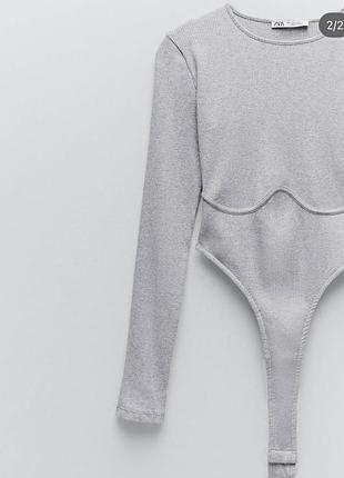 Боди zara l рубчик