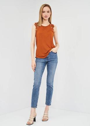 Майка h&m терракотового цвета