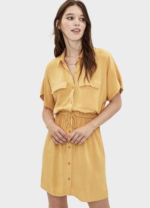 Плаття сорочка bershka плаття-рубашка сарафан м л