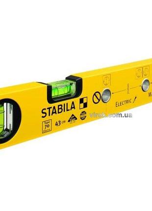 Рівень stabila type 70 electric : l= 120 см, (для електромонтажників) 2 капсули + ковпачки