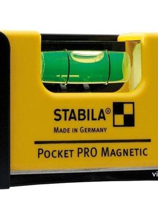 Рівень - міні stabila pocket pro magnetic магнітний : 7 х 2 х 4 см, 1 капсула, кріп-чохол
