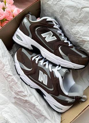 Женские кроссовки new balance 530 brown/grey