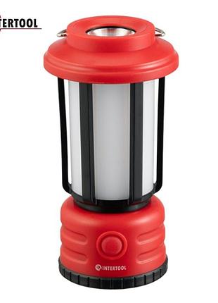 Фонарь для кемпинга подвесной intertool lb-0210, (1led + 8smd, 1200 мач)