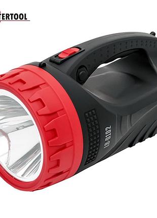 Фонарь аккумуляторный ручной intertool lb-0102 (20smd1led 5w, 4000 мач)