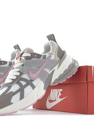 Женские кроссовки nike v2k runtek pink найк розового цвета