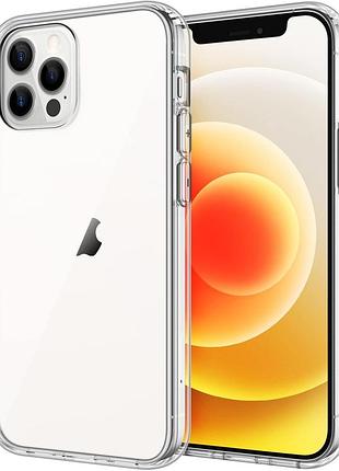 Чохол jetech для iphone 12/12 pro 6,1 дюйма, протиударний бампер не жовтіє з часом hd clear
