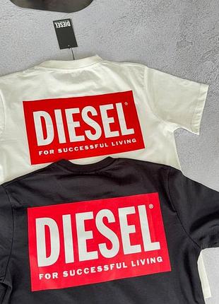 Футболка  diesel white