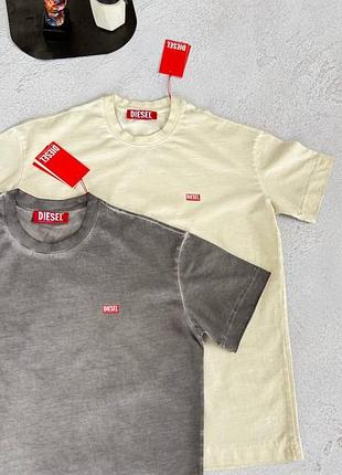 Футболка  diesel cream white