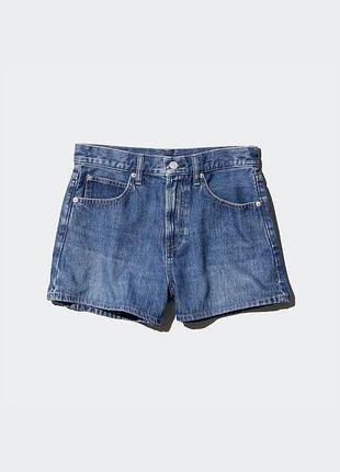 Короткие шорты uniqlo, р.34, denim shorts