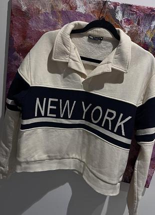 Білий жіночий світшот zara