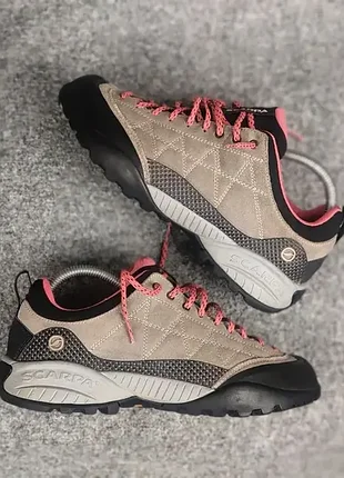 Кожаные женские трекинговые кроссовки scarpa zen pro оригинал тактические комбинированные качественные