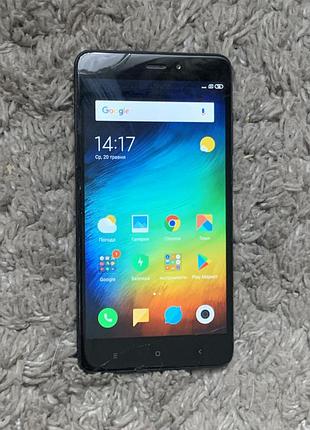 Смартфон xiaomi redmi note 4, 3/64 gb. black.