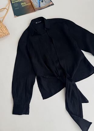 Лляна сорочка zara