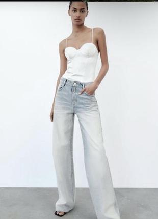 Боді на бретельках zara