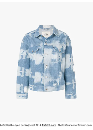 Tie dye джинсова куртка lev's