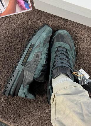 Чоловічі кросівки laacoste elite active grey нейлон замша поліуретан весна літо