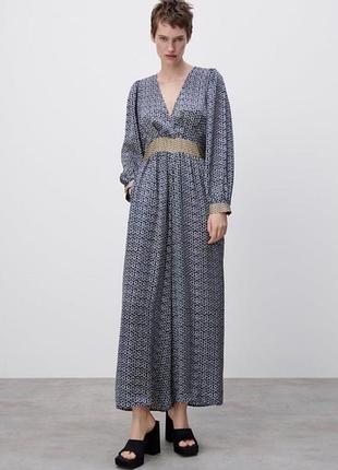 Комбінезон шикарний легкий атласний zara