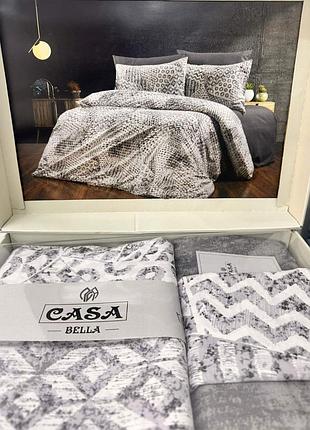 Постельное белье  casa bella v37 бязь евро