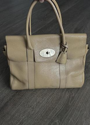 Сумка mulberry taupe bayswater bag