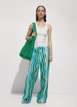 Штани брюки легкі яскраві mango