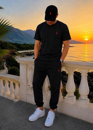 Комплект базовий  polo ralph lauren футболка + штани✅