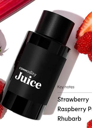 Пробник commodity 
juice expressive eau de parfum with raspberry pulp & rhubarb 3