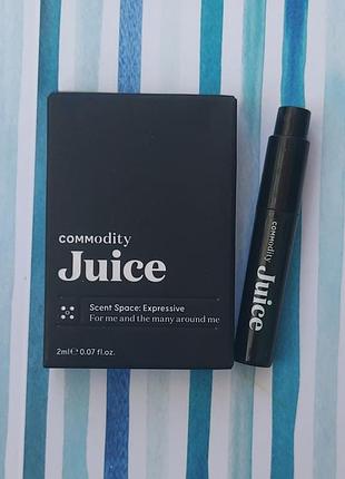 Пробник commodity 
juice expressive eau de parfum with raspberry pulp & rhubarb 2