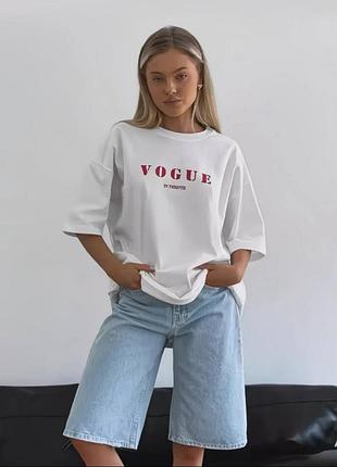 Футболка жіноча vogue біла бавовна