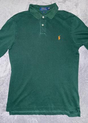 Лонгслив мужской polo raplh lauren зеленый хлопковый 4