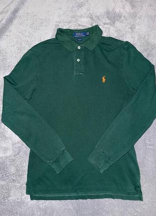 Лонгслив мужской polo raplh lauren зеленый хлопковый