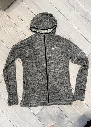 Спортивна кофта жіноча dri-fit nike оригінал легка сіра