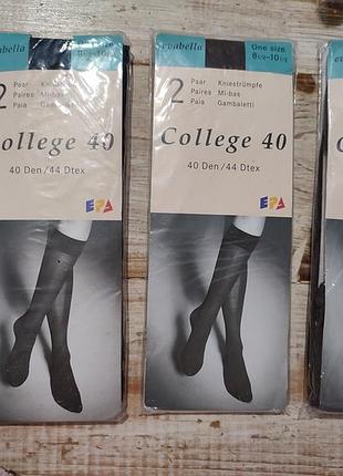Наьор из 3 штук  жіночих гольфів 40 ден  бренду evabella моделі college 40
