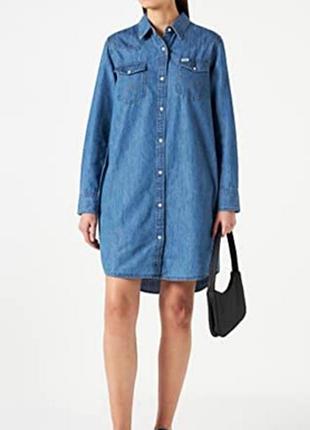 Сукня сорочка zara джинсова