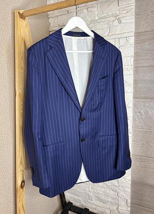 Чоловічий оригінальний піджак блейзер suitsupply lazio la spalla wool 48(m)