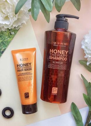 Медовая маска для волос от daenggimeori honey intensive hair mask4 фото