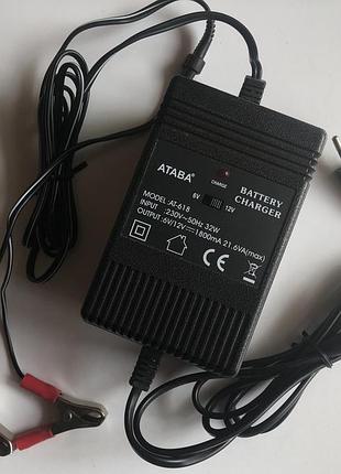 Блок живлення зарядний пристрій 6v/12v 1,8a