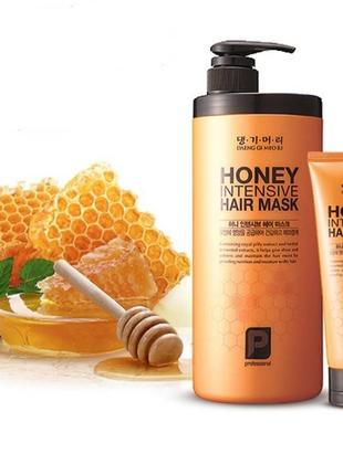 Медовая маска для волос от daenggimeori honey intensive hair mask5 фото