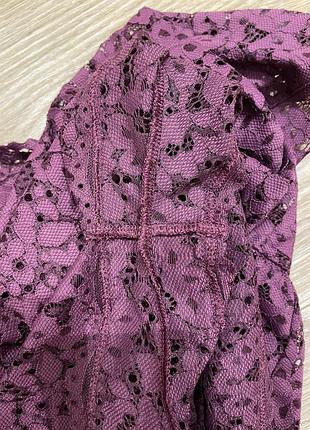 Мереживний ромпер victoria's secret у сливовому ( бордовому) кольорі 7