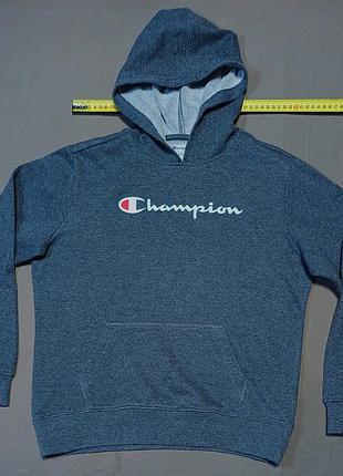 Плечі 41см champion 
size  l (11/12)   темносіре дитяче  худі