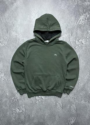 Vintage винтажное худи lacoste лакоста big logo биг лого size m размер м
