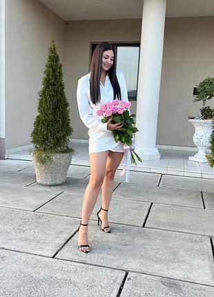 Сукня біла атласна, бренд zara, розмір м