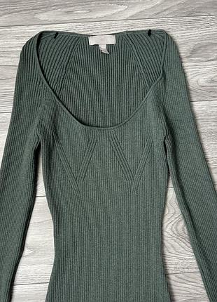 Сукня максі по фігурі в рубчик h&m плаття