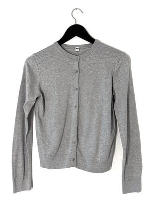 Сіри базовий кардиган uniqlo