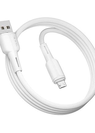 Кабель для заряджання та обміну даними usb ridea rc-co10 commonpro 60 w 20 v / 3 a usb-microusb 1 м білий