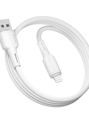 Кабель для заряджання та обміну даними usb ridea rc-co10 commonpro 12 w 5v/2.4a usb-lightning 1 м білий