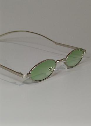 👓👓 овальные солнцезащитные очки на металлической оправе 👓👓