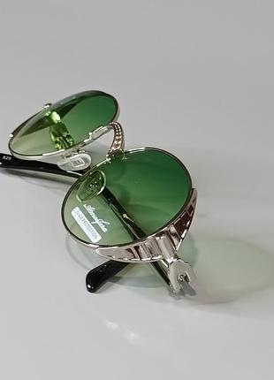 👓👓 овальні сонцезахисні окуляри в дизайнерській металевій оправі 👓👓