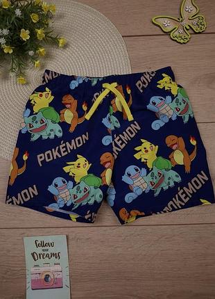 Детские плавательные шорты 7-8 лет h&m покемон плавания для мальчика пляжные купальные pokemon