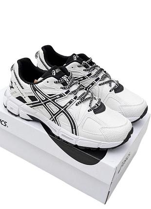 Кроссовки мужские asics gel kahana 8 белые демисезонные весна-лето-осень кожа текстиль размер 36-45 новые 1287