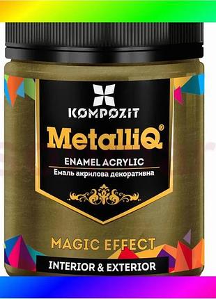 Bs эмаль акриловая metalliq® best mix банка 500 г, 500 г, римское золото bas77/n